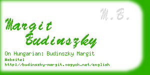 margit budinszky business card